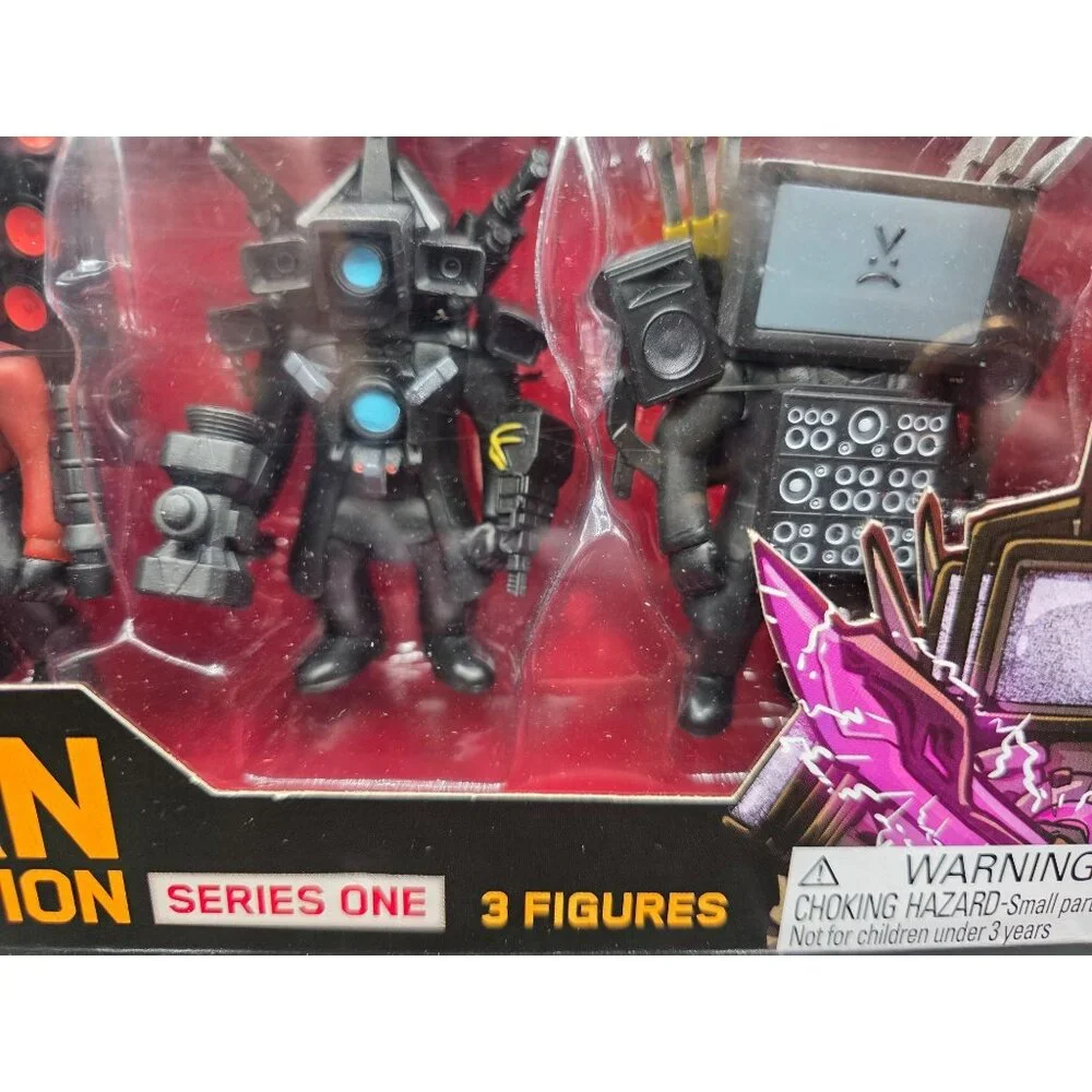 Skibidi Toilet Titan Collection Series One Figures 3 Pack Toy Set 13+ Years